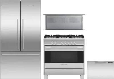 4 Piece Package Includes Refrigerator, Range, Hood And Dishwasher